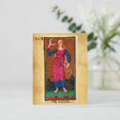 ANTIQUE RENAISSANCE TAROTS 18 / MOND POSTKARTE (Stehend Vorderseite)