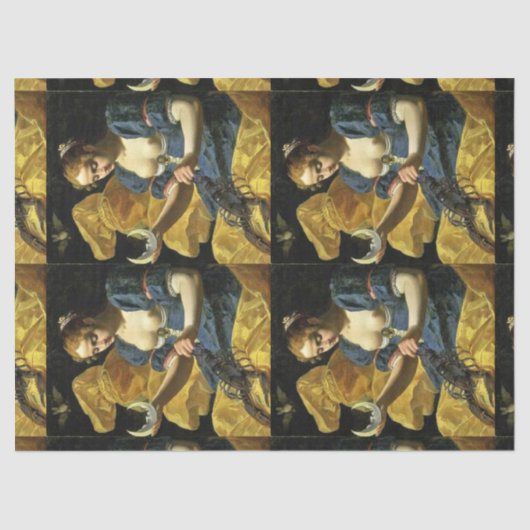 ANTIQUE RENAISSANCE TAROTS 18/MOND SEIDENPAPIER (Vorderseite)