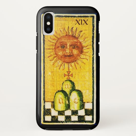 ANTIQUE RENAISSANCE TAROTS 19 / DIE SONNE Case-Mate iPhone HÜLLE (Rückseite)