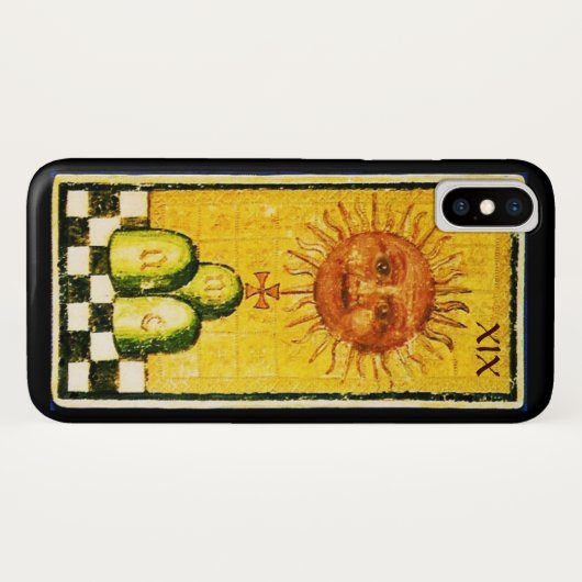 ANTIQUE RENAISSANCE TAROTS 19 / DIE SONNE Case-Mate iPhone HÜLLE (Rückseite (Horizontal))
