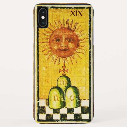 ANTIQUE RENAISSANCE TAROTS 19 / DIE SONNE Case-Mate iPhone HÜLLE (Rückseite)
