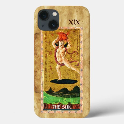 ANTIQUE RENAISSANCE TAROTS 19 / DIE SONNE Case-Mate iPhone HÜLLE (Rückseite)