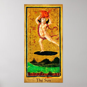ANTIQUE RENAISSANCE TAROTS 19 / DIE SONNE POSTER