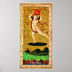 ANTIQUE RENAISSANCE TAROTS 19 / DIE SONNE POSTER
