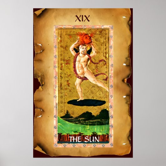 ANTIQUE RENAISSANCE TAROTS 19 / DIE SONNE POSTER (Vorne)