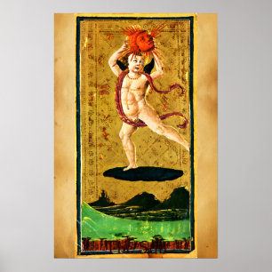 ANTIQUE RENAISSANCE TAROTS 19 / DIE SONNE POSTER