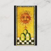 ANTIQUE RENAISSANCE TAROTS 19 / DIE SONNE VISITENKARTE (Rückseite)