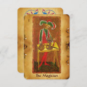 ANTIQUE RENAISSANCE TAROTS 1 / DER MAGIKER ANKÜNDIGUNG (Vorne/Hinten)