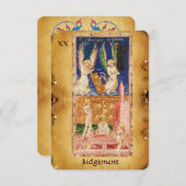 ANTIQUE RENAISSANCE TAROTS 20 / URTEIL ANKÜNDIGUNG (Vorne/Hinten)