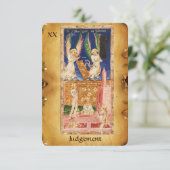 ANTIQUE RENAISSANCE TAROTS 20 / URTEIL ANKÜNDIGUNG (Stehend Vorderseite)