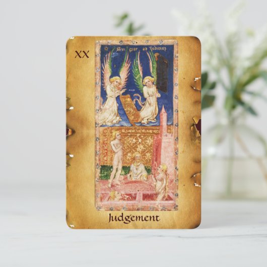 ANTIQUE RENAISSANCE TAROTS 20 / URTEIL ANKÜNDIGUNG (Stehend Vorderseite)
