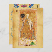 ANTIQUE RENAISSANCE TAROTS 2 / PAPIER ( WOHLTÄTIGK POSTKARTE (Vorne/Hinten)