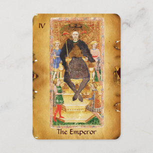 ANTIQUE RENAISSANCE TAROTS 4 / DER EMPERAT ANKÜNDIGUNG