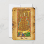 ANTIQUE RENAISSANCE TAROTS 5 / DAS POP ( Glaube ) Ankündigung (Vorderseite)