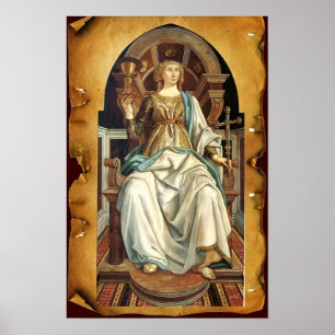 ANTIQUE RENAISSANCE TAROTS 5/ DAS POPE-Pergament Poster