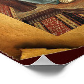 ANTIQUE RENAISSANCE TAROTS 5/ DAS POPE-Pergament Poster (Ecke)