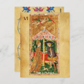 ANTIQUE RENAISSANCE TAROTS 5 / DIE LIEBER POSTKARTE (Vorne/Hinten)