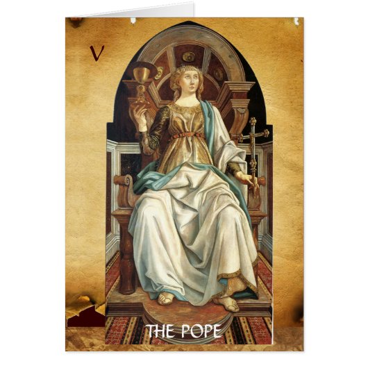 ANTIQUE RENAISSANCE TAROTS 5/ POPE (Vorne)