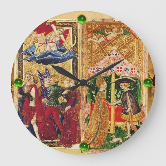 ANTIQUE RENAISSANCE TAROTS 6 / DIE LIEBER GROßE WANDUHR (Vorderseite)