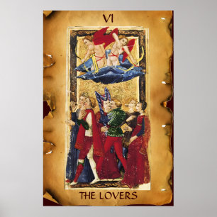 ANTIQUE RENAISSANCE TAROTS 6 / DIE LIEBER POSTER