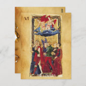 ANTIQUE RENAISSANCE TAROTS 6 / DIE LIEBER POSTKARTE (Vorne/Hinten)
