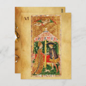 ANTIQUE RENAISSANCE TAROTS 6 / DIE LIEBER POSTKARTE (Vorne/Hinten)