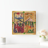 ANTIQUE RENAISSANCE TAROTS 6 / THE LOVERS QUADRATISCHE WANDUHR (Zuhause)