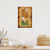 ANTIQUE RENAISSANCE TAROTS 7 / DIE CHARIOT POSTER (Küche)