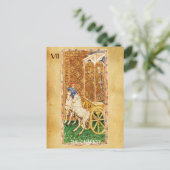ANTIQUE RENAISSANCE TAROTS 7 / DIE CHARIOT POSTKARTE (Stehend Vorderseite)