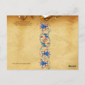 ANTIQUE RENAISSANCE TAROTS 8/ JUSTIZ POSTKARTE (Rückseite)