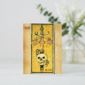 ANTIQUE RENAISSANCE TAROTS,ACE OF SCHWERTER Perchm Postkarte (Stehend Vorderseite)