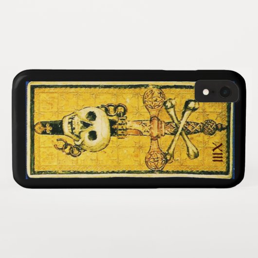 ANTIQUE RENAISSANCE TAROTS / ACE-SCHWERTER Case-Mate iPhone HÜLLE (Rückseite (Horizontal))
