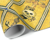 ANTIQUE RENAISSANCE TAROTS, ACE-SCHWERTER GESCHENKPAPIER (Rolleneckpunkt)