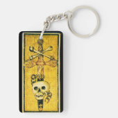 ANTIQUE RENAISSANCE TAROTS, ACE-SCHWERTER SCHLÜSSELANHÄNGER (Rückseite)