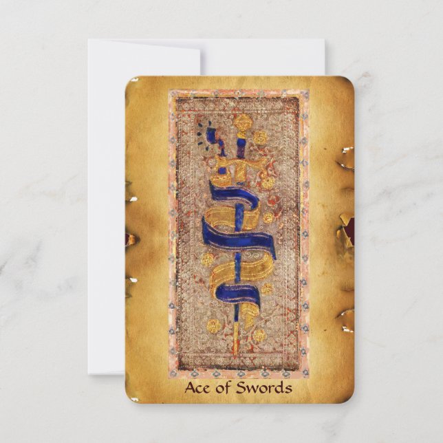 ANTIQUE RENAISSANCE-TAROTS / As of Schwerter (Vorderseite)