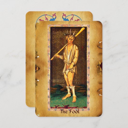 ANTIQUE RENAISSANCE TAROTS / DAS FOOL ANKÜNDIGUNG (Vorne/Hinten)