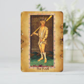 ANTIQUE RENAISSANCE TAROTS / DAS FOOL ANKÜNDIGUNG (Stehend Vorderseite)