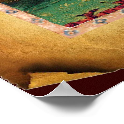 ANTIQUE RENAISSANCE TAROTS / DAS FOOL POSTER (Ecke)