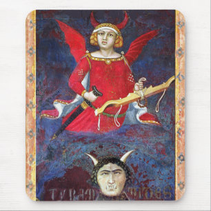 ANTIQUE RENAISSANCE TAROTS /DEVIL-Priesterdetails Mousepad