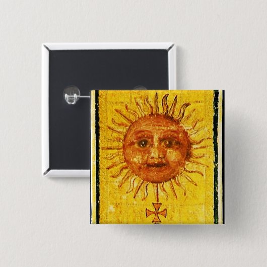 ANTIQUE RENAISSANCE TAROTS / DIE SONNE BUTTON (Vorne & Hinten)