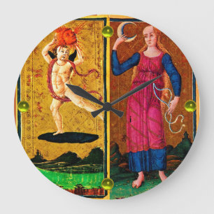 ANTIQUE RENAISSANCE TAROTS / DIE SONNE UND DER MON GROßE WANDUHR