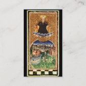 ANTIQUE RENAISSANCE TAROTS/ DIE SONNE UND DIE WELT VISITENKARTE (Rückseite)