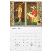 ANTIQUE RENAISSANCE TAROTS FLORAL PARCHMENT 2016 KALENDER (Jan 2027)