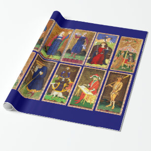 ANTIQUE RENAISSANCE TAROTS GESCHENKPAPIER