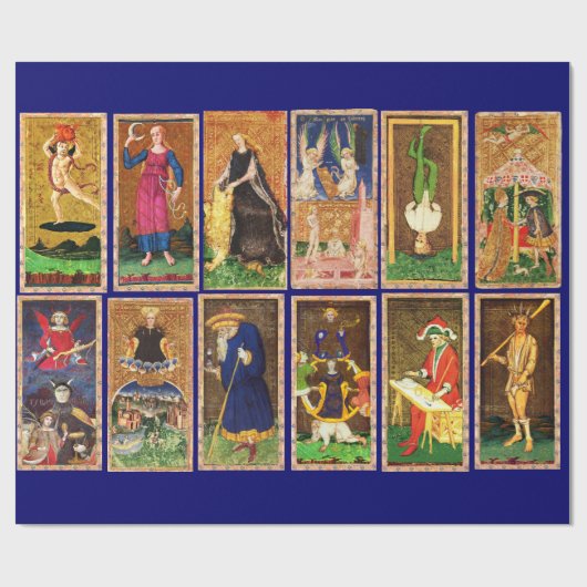 ANTIQUE RENAISSANCE TAROTS GESCHENKPAPIER (Flach)