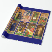 ANTIQUE RENAISSANCE TAROTS GESCHENKPAPIER (Ungerollt)