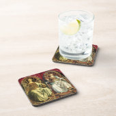 ANTIQUE RENAISSANCE TAROTS / JUSTIZ - POP GETRÄNKEUNTERSETZER (Rechte Seite)