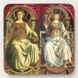 ANTIQUE RENAISSANCE TAROTS / JUSTIZ - POP GETRÄNKEUNTERSETZER