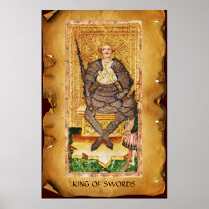 ANTIQUE RENAISSANCE TAROTS / KÖNIG VON SCHWERTERN POSTER