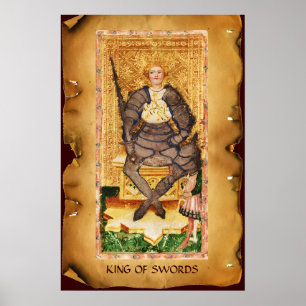 ANTIQUE RENAISSANCE TAROTS / KÖNIG VON SCHWERTERN POSTER